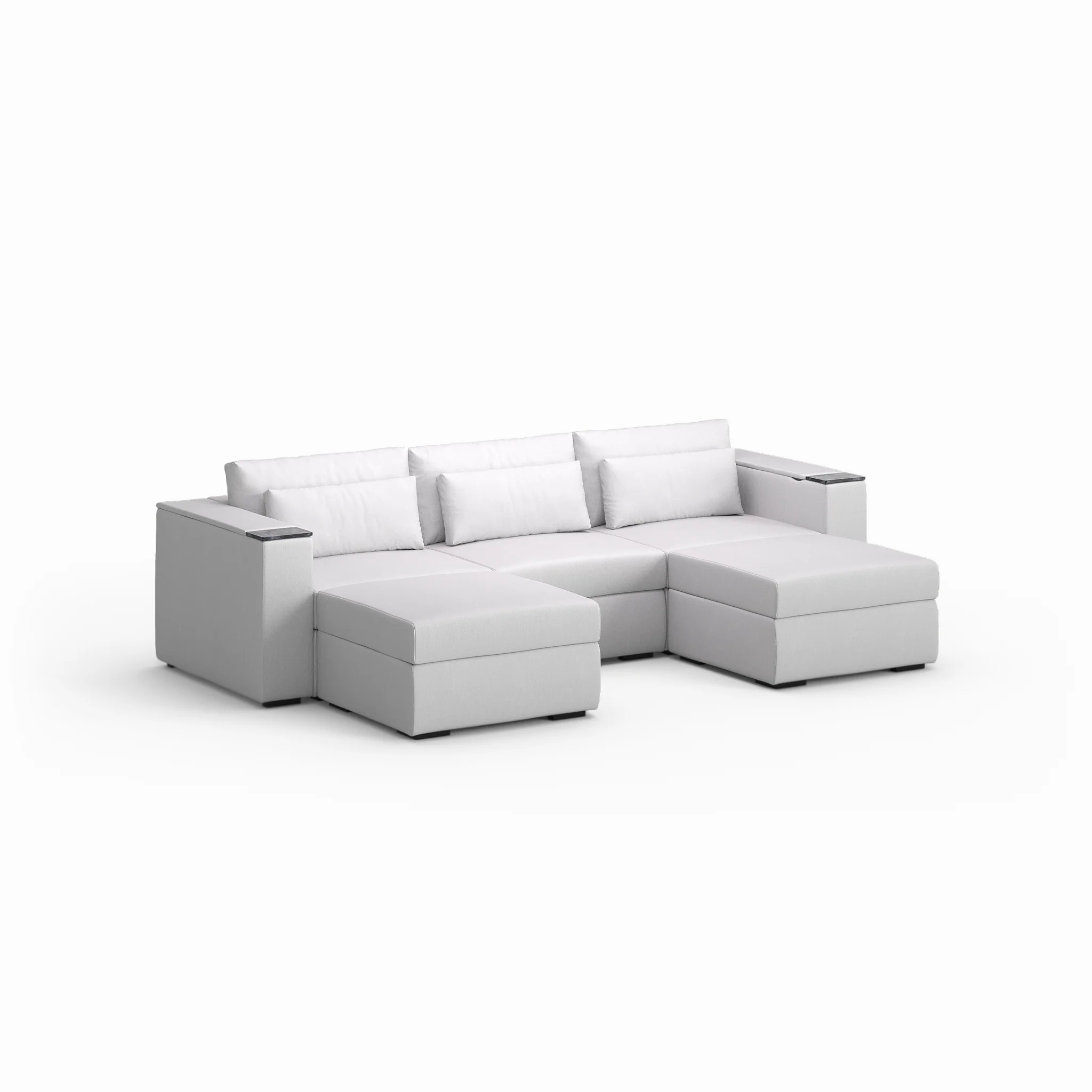 Three Seater - With 2 ottomans - Image 13