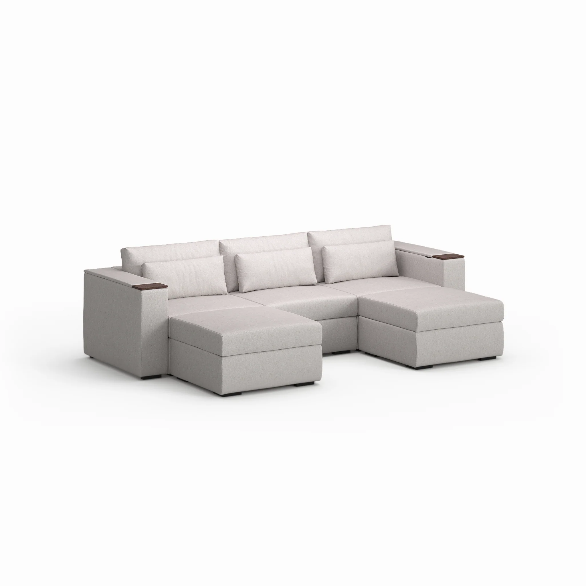 Three Seater - With 2 ottomans - Image 20