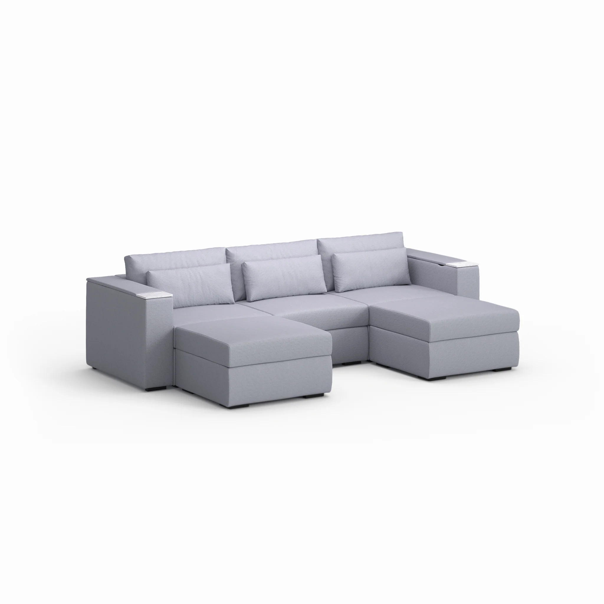 Three Seater - With 2 ottomans - Image 28