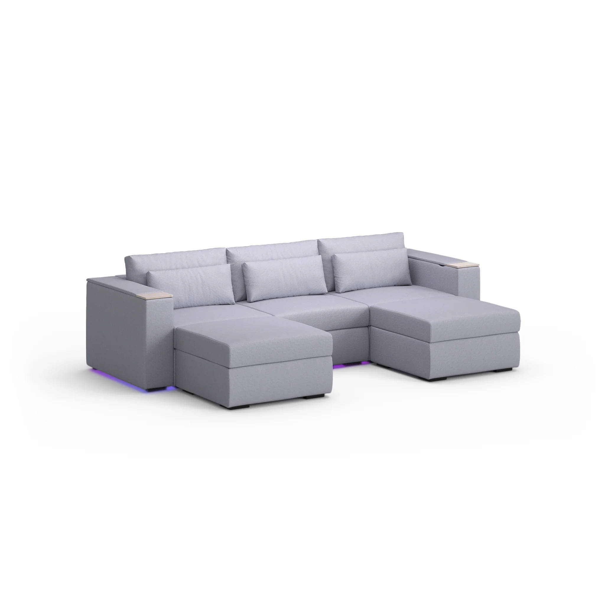 Three Seater - With 2 ottomans - Image 59